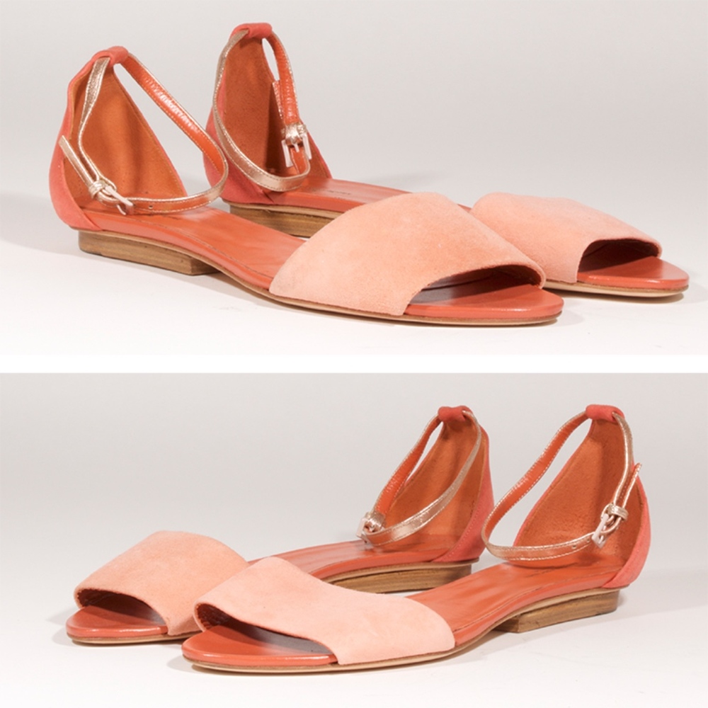 NARCISO RODRIGUEZ Womens Ankle Strap Sandal Flat